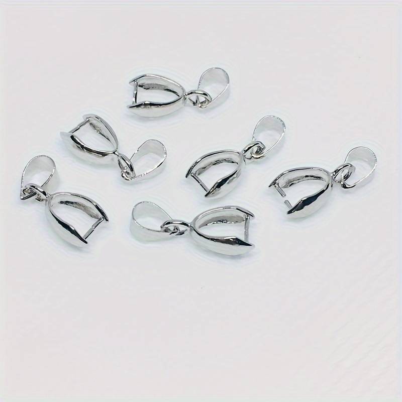Stainless Steel Pendant Pinch Bail Clasps Necklace Hooks - Temu